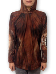 Brown MouthMan Bigfoot hoodie shirt