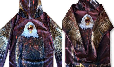 BALD EAGLE Hoodie Sport Shirt by MOUTHMAN®