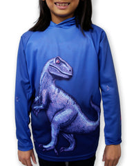 RAPTOR-IN-BLUE Hoodie Sport Shirt by MOUTHMAN®