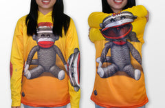 SOCK MONKEY Hoodie Chomp Shirt by MOUTHMAN®