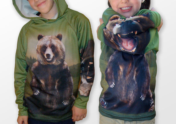 GRIZZLY BEAR Hoodie Chomp Shirt by MOUTHMAN®