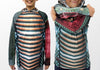 Cool Realistic Cobra Snake Mouthman Hoodie Shirt- Front view sleeves.