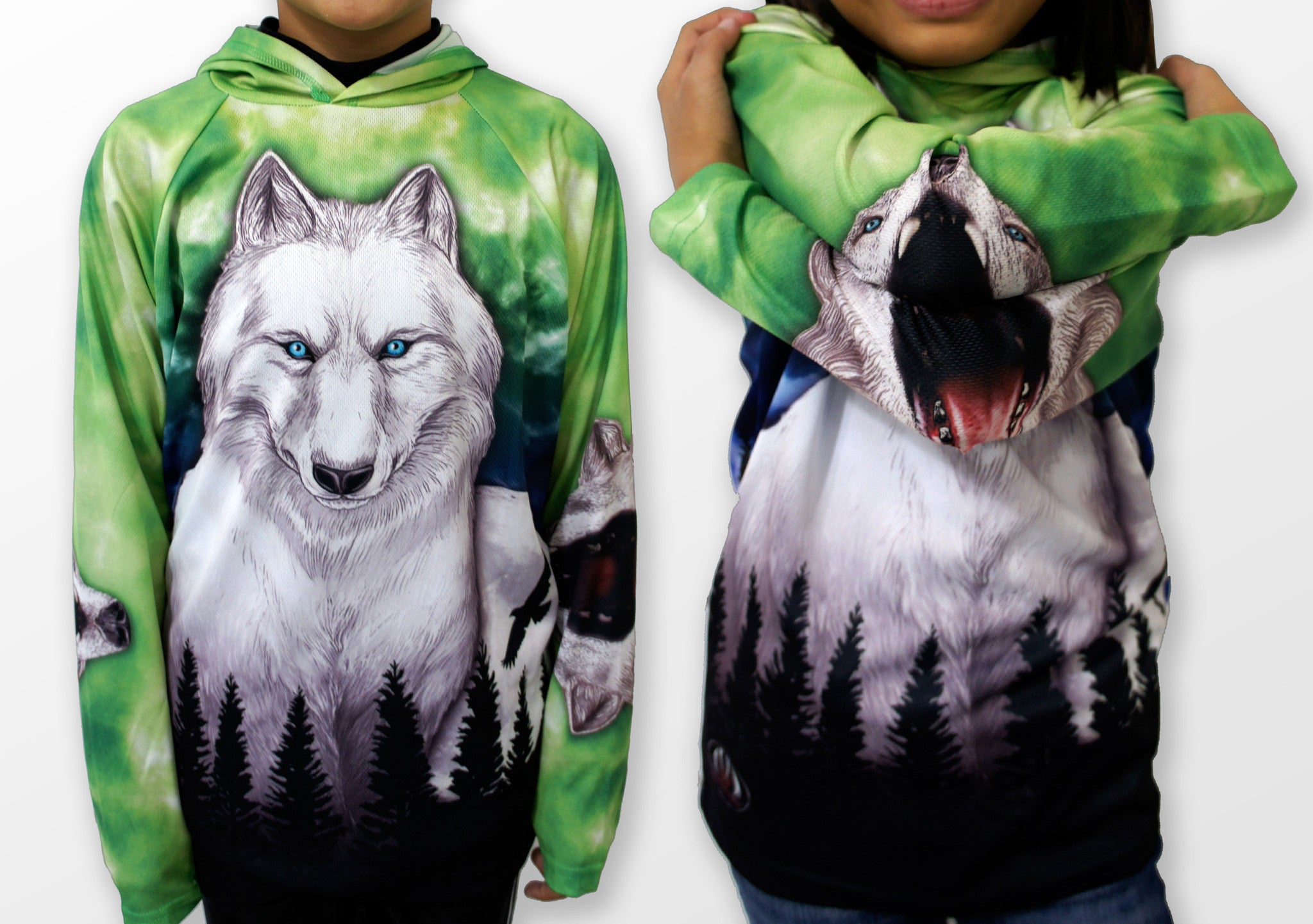 HOWLING WOLF Hoodie Chomp Shirt by MOUTHMAN®