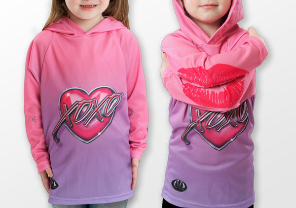 Pink hugs and kisses Mouthman Hoodie shirt 