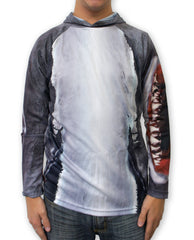front view shark hoodie by Mouthman