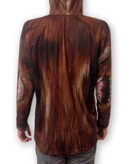 Back view of Bigfoot Hoodie by Mouthman